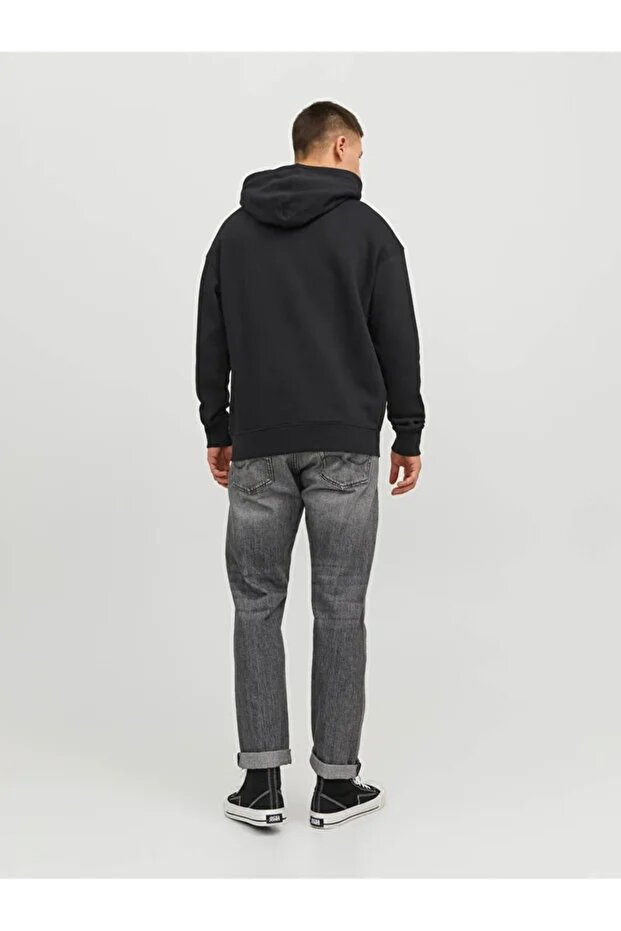 Jjestar Jj Sweat Hood Noos Erkek Sweat 12233972 Black - 6