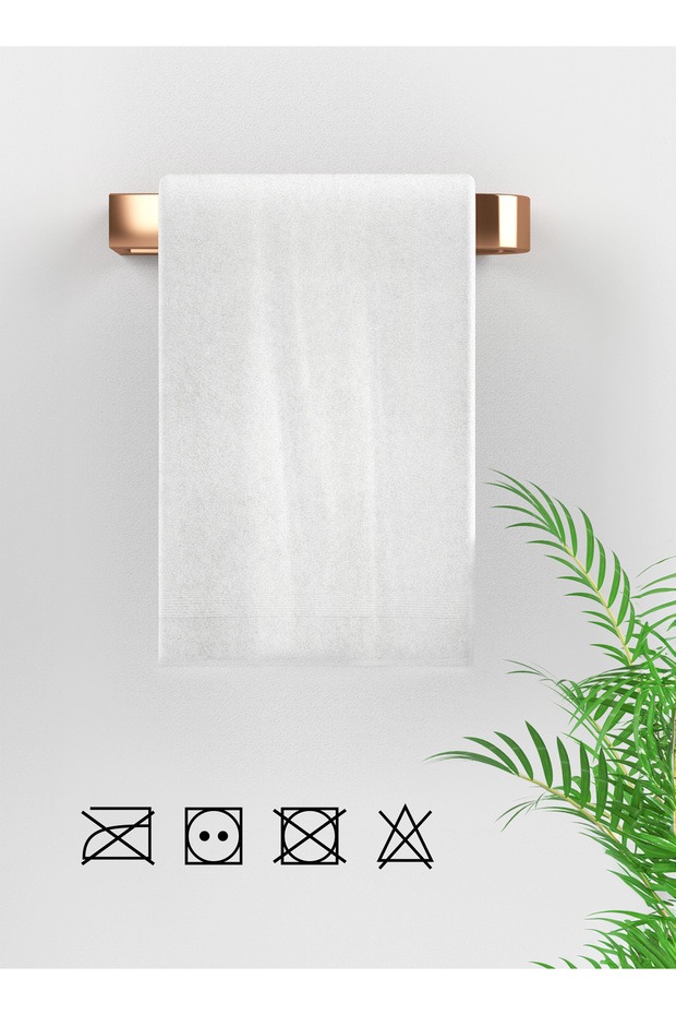 Feather Touch Bath Towel 550 GSM 100% Cotton Terry 70x140 cm -Luxury Feel, Quick Dry - White