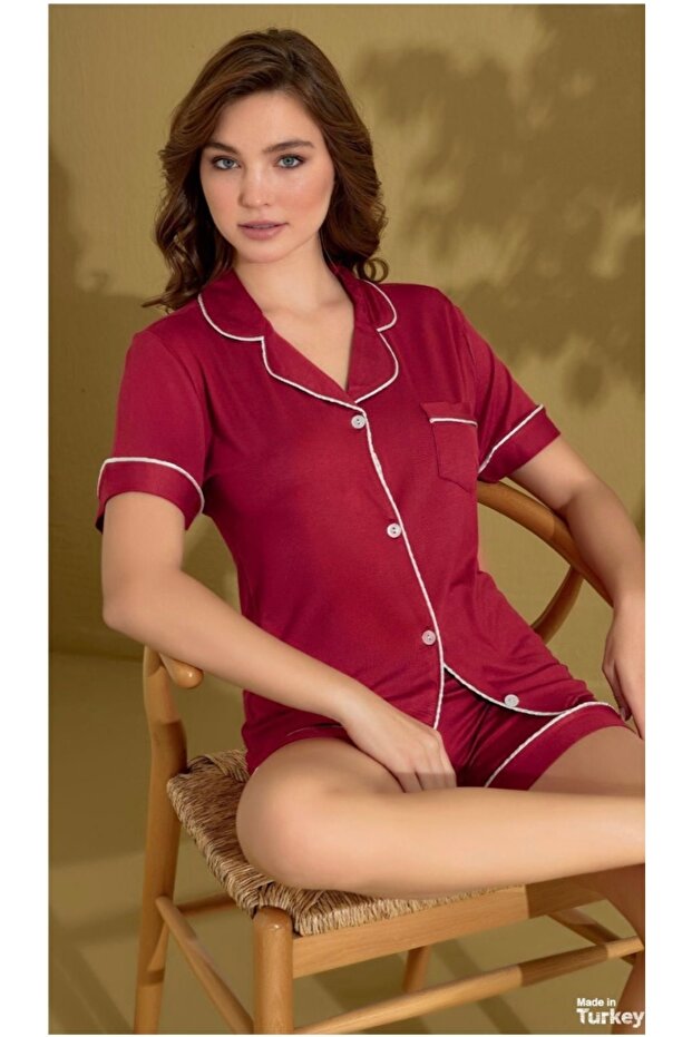 PENYE ŞORTLU PİJAMA TAKIMI - 1