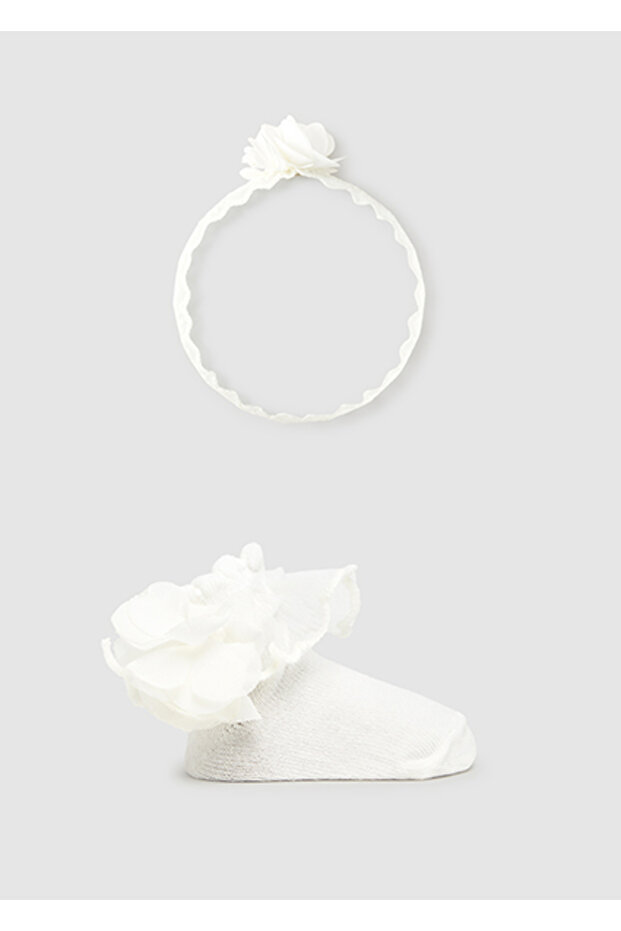 Baby Hair Band and Socks Set 9869