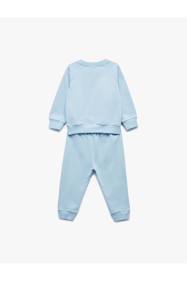 2-Piece Cotton Basic Tracksuit Set - 2