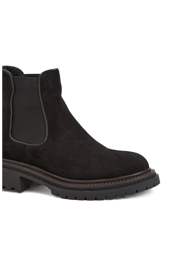 Siyah Lastikli Kadın Bot - 6