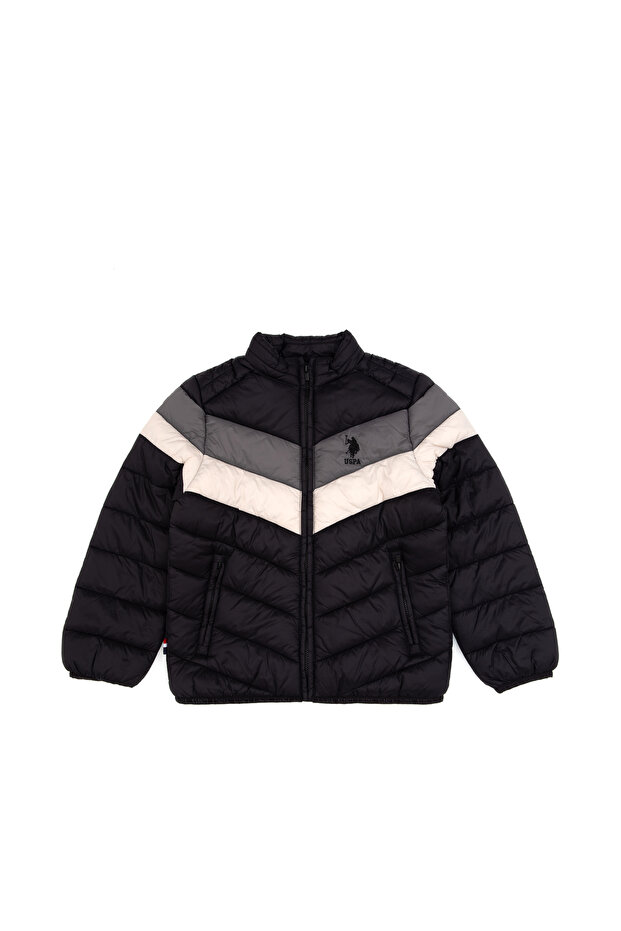 Boy's Black Coat 50310509-Vr046