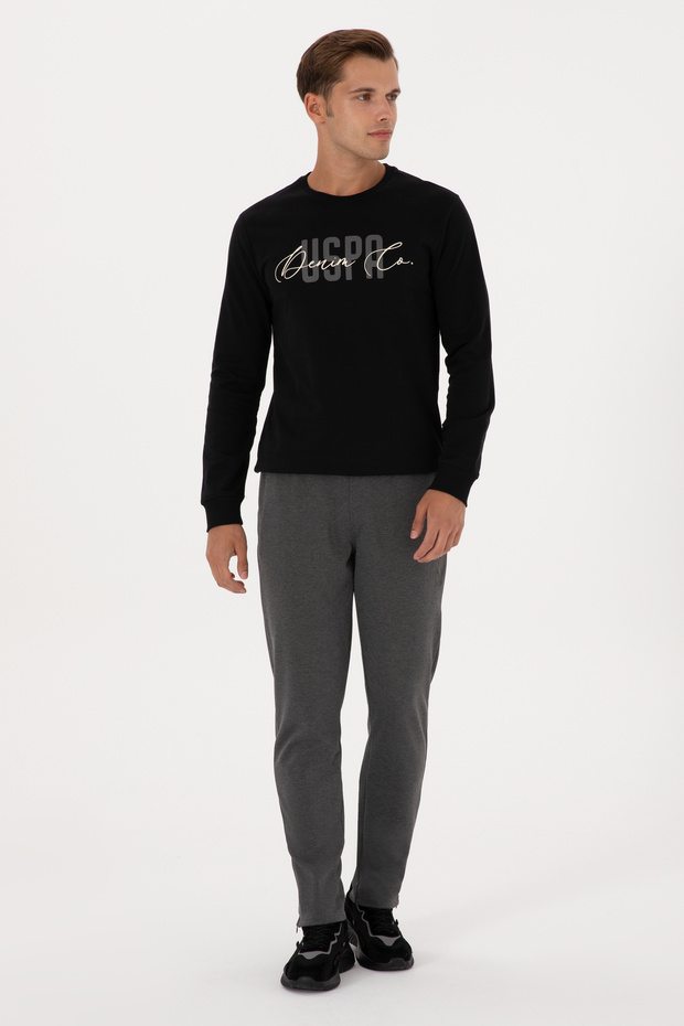 Men's Anthracite Melange Sweatpants 50313759-Vr081