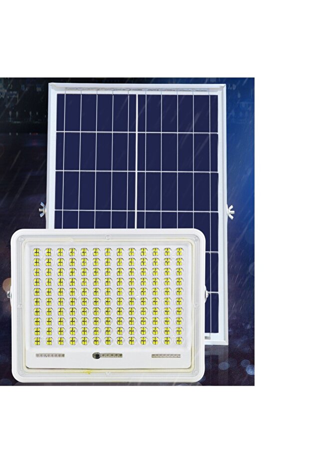Solar LED Floodlight, Flippy, 100W, Light Sensor, 23x18 cm, U-Mount, Remote Control, White - 3