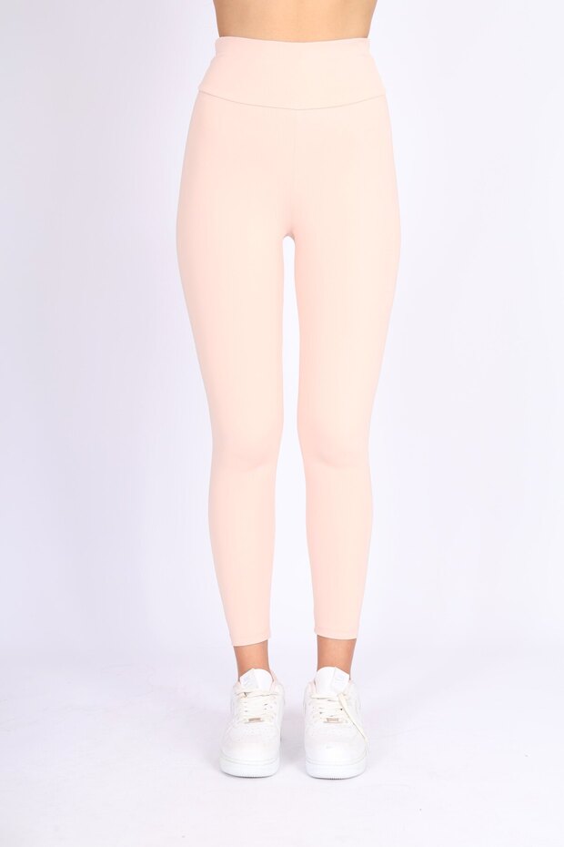 Συσφιγκτικό και ελαστικό κολάν σε ροζ χρώμα - 2