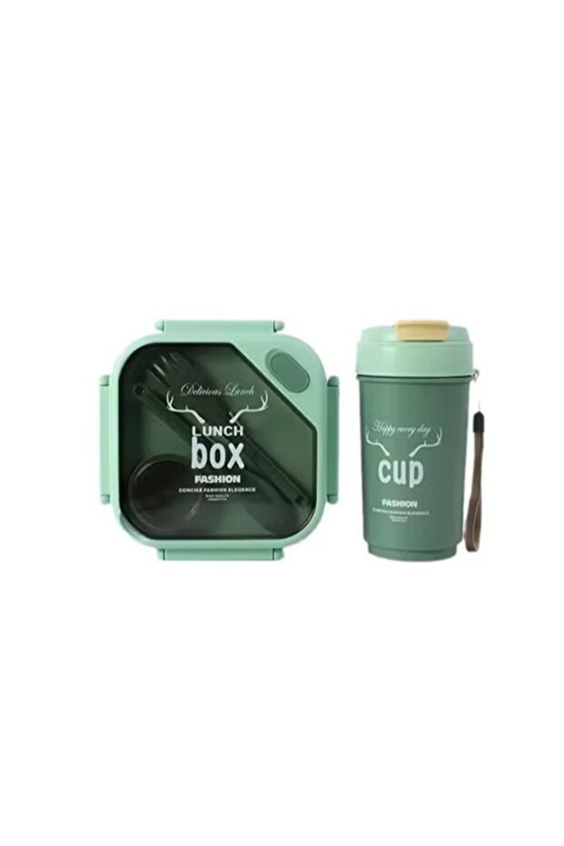 Portable Kids Lunch Box and Water Bottle Set