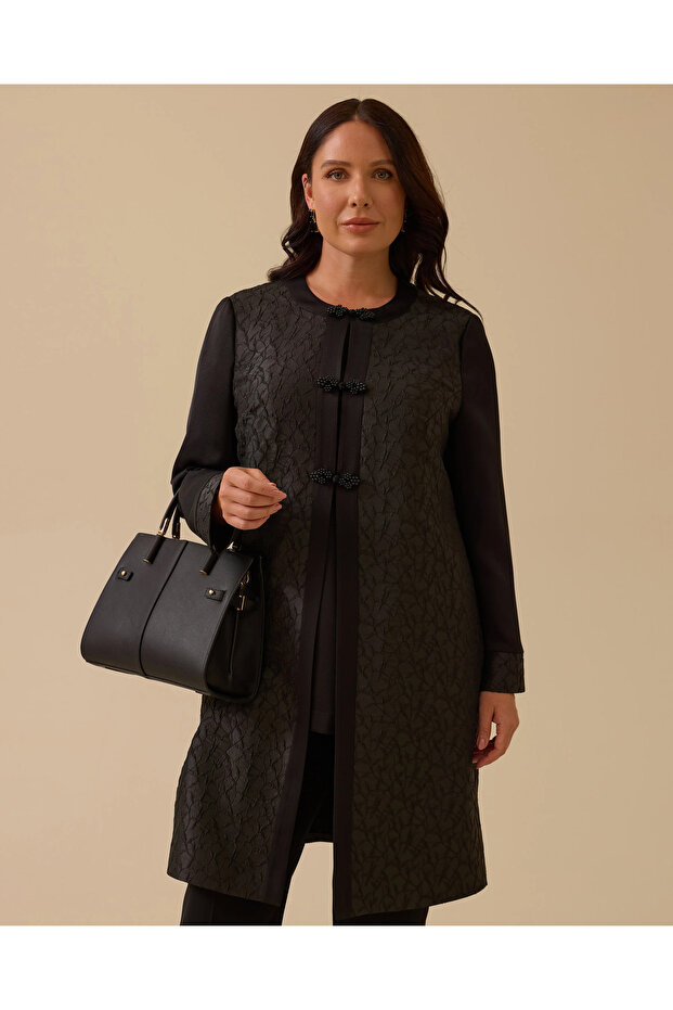 بدلة جاكار منقوشة كبيرة الحجم - 2