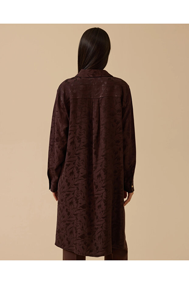 تونيك جاكار طويل منقوش - 3