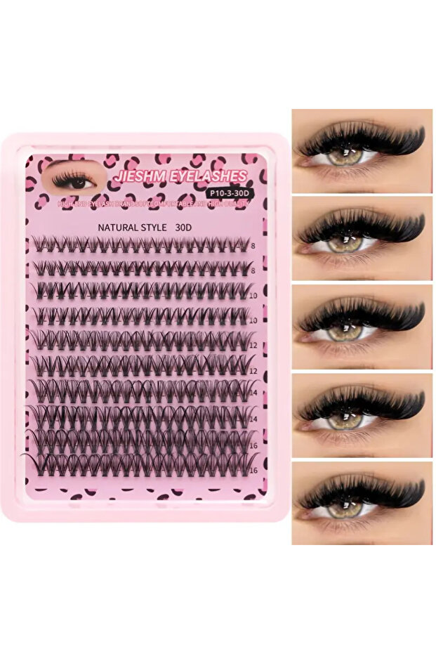 200 Adet 30D 40D Takma Kirpik Yumuşak Vizon Su Geçirmez 3D Stereo Etkili Yeniden Kullanılabilir - 2