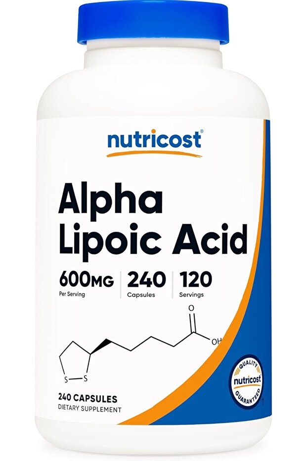 Alpha Lipoic Acid 600mg Per Serving, 240 Capsules - Gluten Free, Vegetarian Capsules, Soy Free & Non-GMO