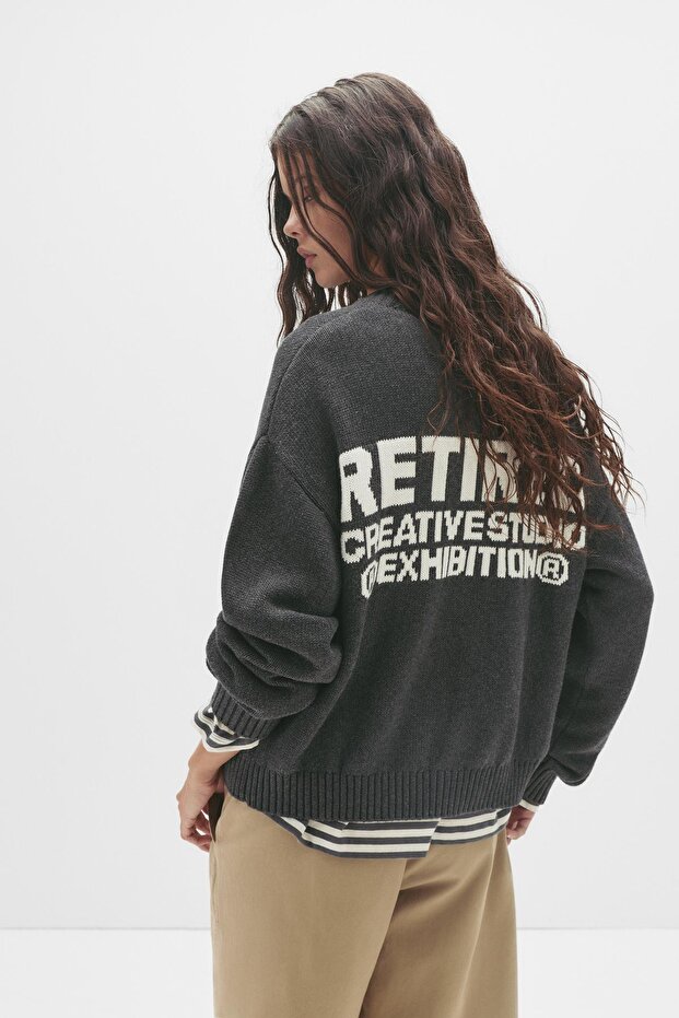 Fitilli örgü kazak - 1