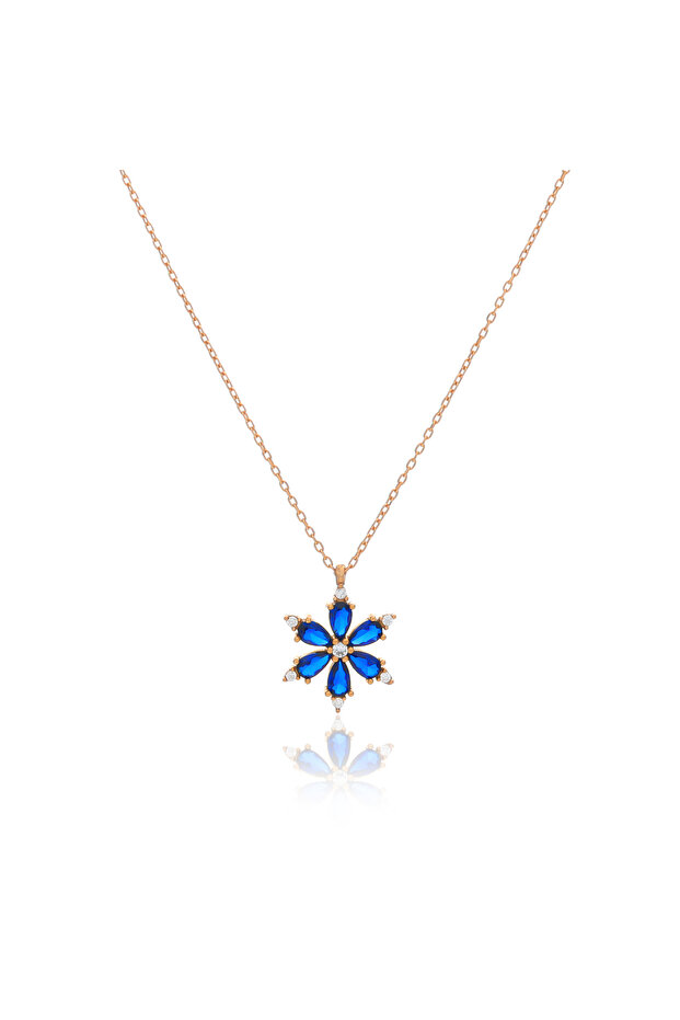 Manolya Gümüş Kolye - 5