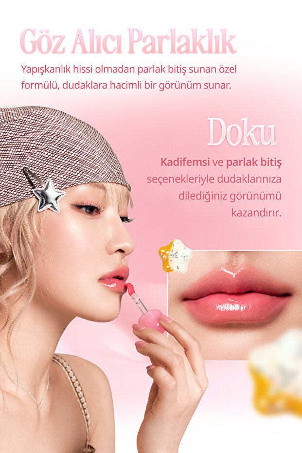 Pigmentli, Parlak Bitişli Dolgunlaştırıcı Lip Gloss Volumate Gloss 202 Glazed Apple - 6