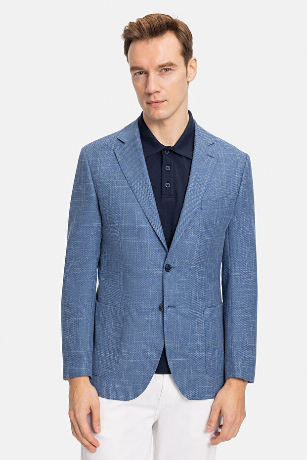 MAVİ DÜĞMELİ CEKET - 7