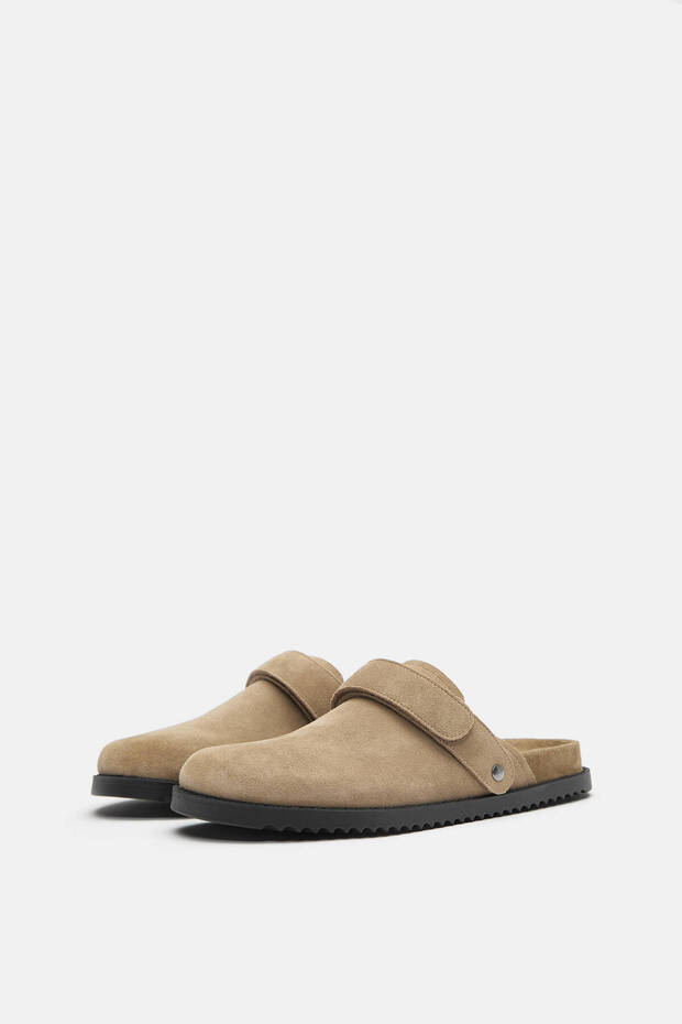 Çok pozisyonlu bantlı deri terlik - 2