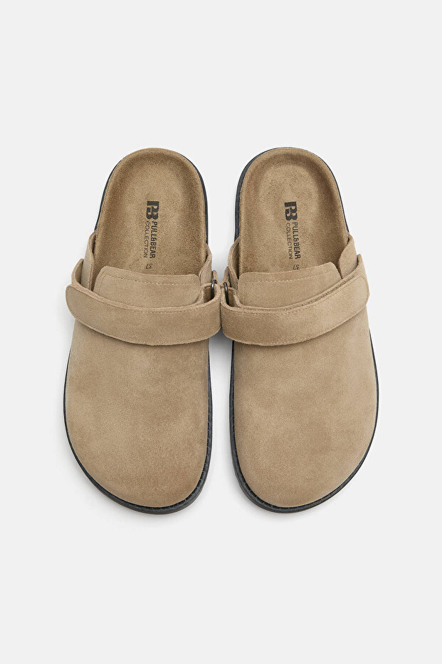 Çok pozisyonlu bantlı deri terlik - 4