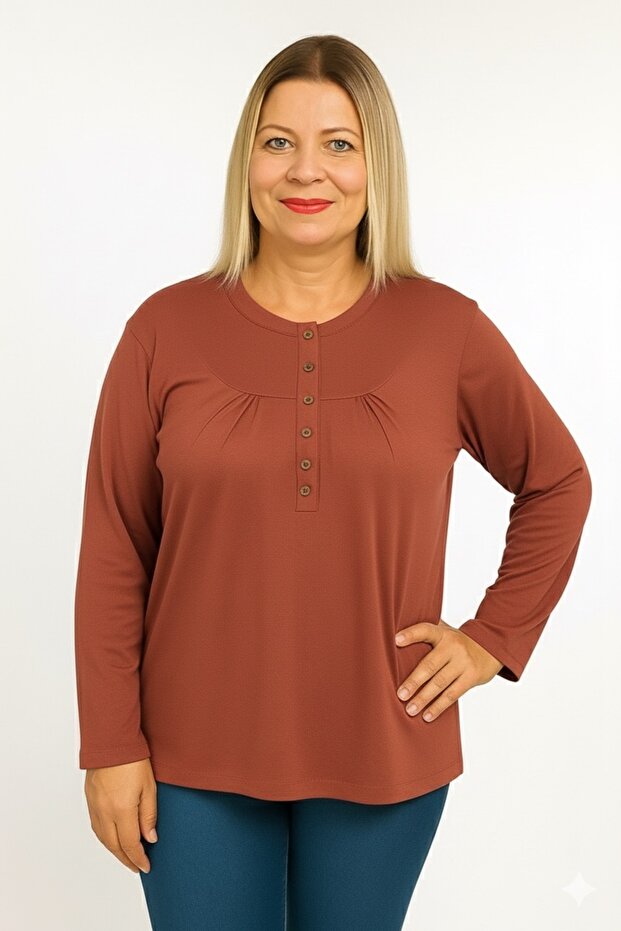 Women's Combed Cotton Blouse with Cotton Robe