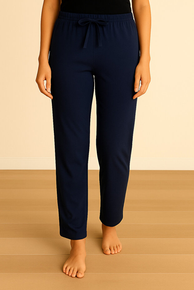 Kırmızı Tek Alt Pijama - 5