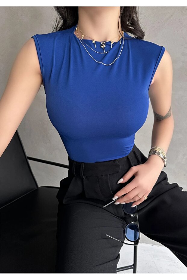 Sırt Dekolteli Buzzy Bluz - 3