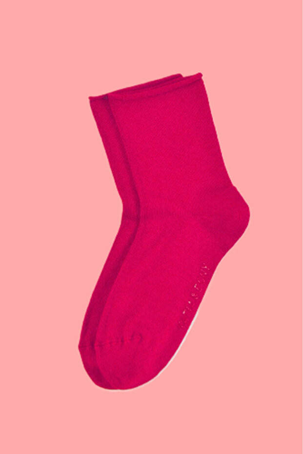 Girl's Elasticless Modal Sock Socks Dark Pink