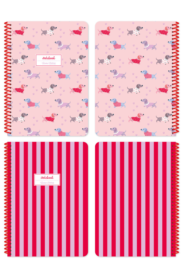 A5 Spiralli Okul Defteri 2’li Set – Çizgili, Soft Touch Kapak - 6