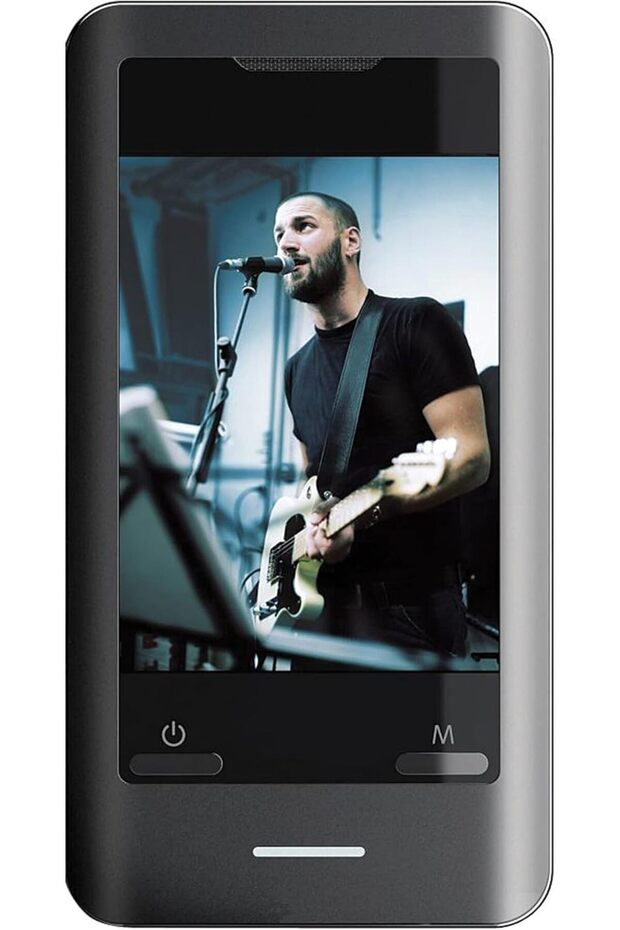 MP828-8G كاميرا فيديو MP3 سوداء بشاشة لمس 2.8 بوصة ومكبر صوت