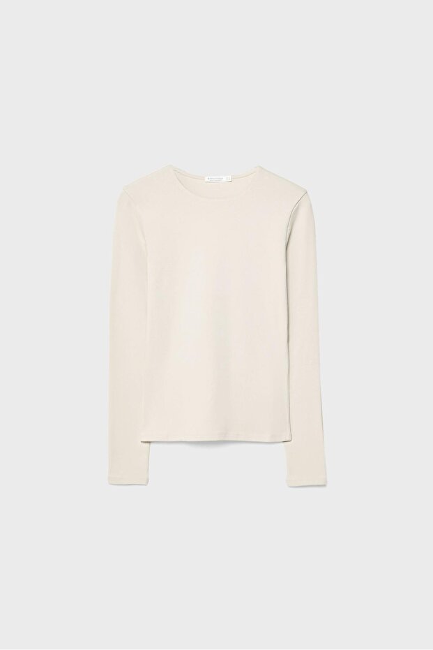 Basic uzun kollu tişört - 5