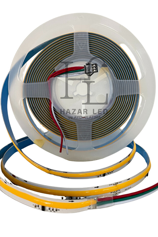 24V 10MM 360 Ledli Pixel Cob Şerit Led Gün Işığı IP20 5 Metre - 2