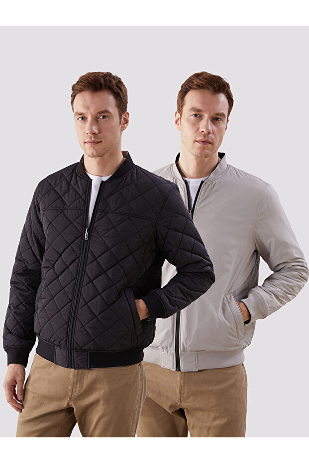 Sparkling Choices from Shining Store |   Standard Pattern College Collar Men's Coat - 1