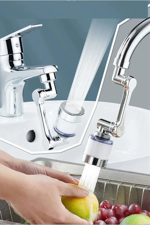 1080 ° Degree Rotatable Sink Faucet Head with Filter ()