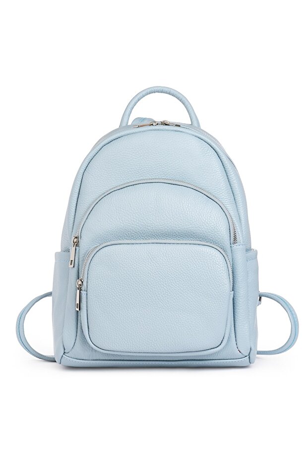Alghero blue genuine leather backpack - 2