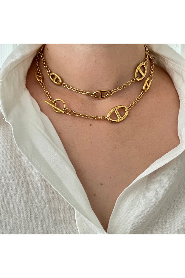 Çelik marka muadili kolye - 1