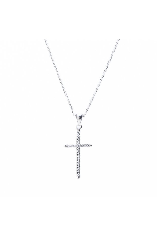 Silver Necklace Cross Pendant