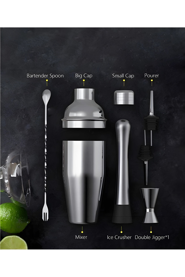 6 Parça Bar Kokteyl Seti, 750 ml - 2