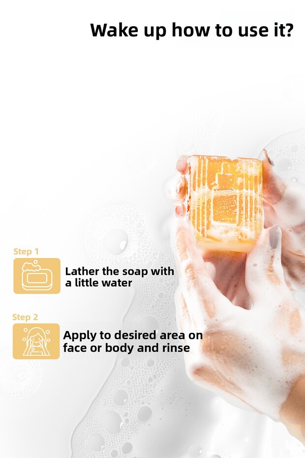 Phlab Wake up Facial Cleansing Bar, Caffeine Serum Effective Puffiness Reducing Soap - 5