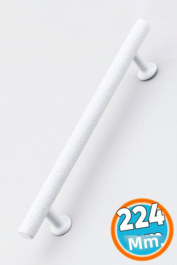 Furniture Drawer Kitchen Cabinet Cupboard Handles Knob Handle White Metal Handle 224 mm - 22.4 cm