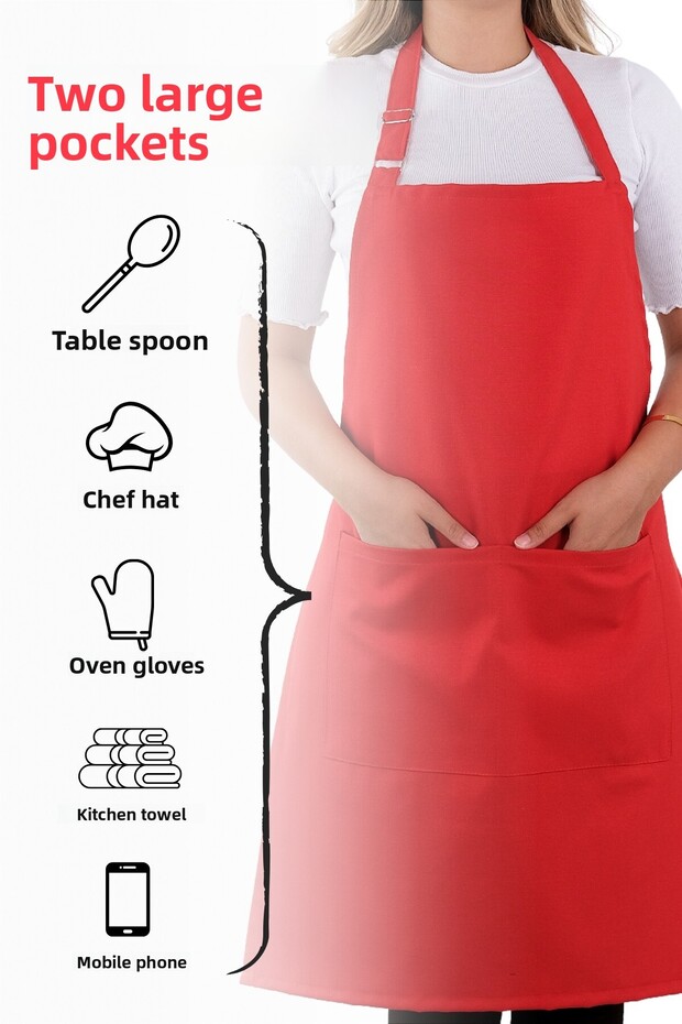 مريلة مطبخ بسيطة قابلة للتعديل - 2