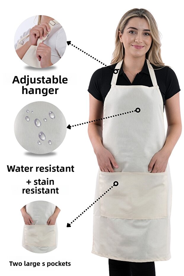 مريلة مطبخ بسيطة قابلة للتعديل - 1