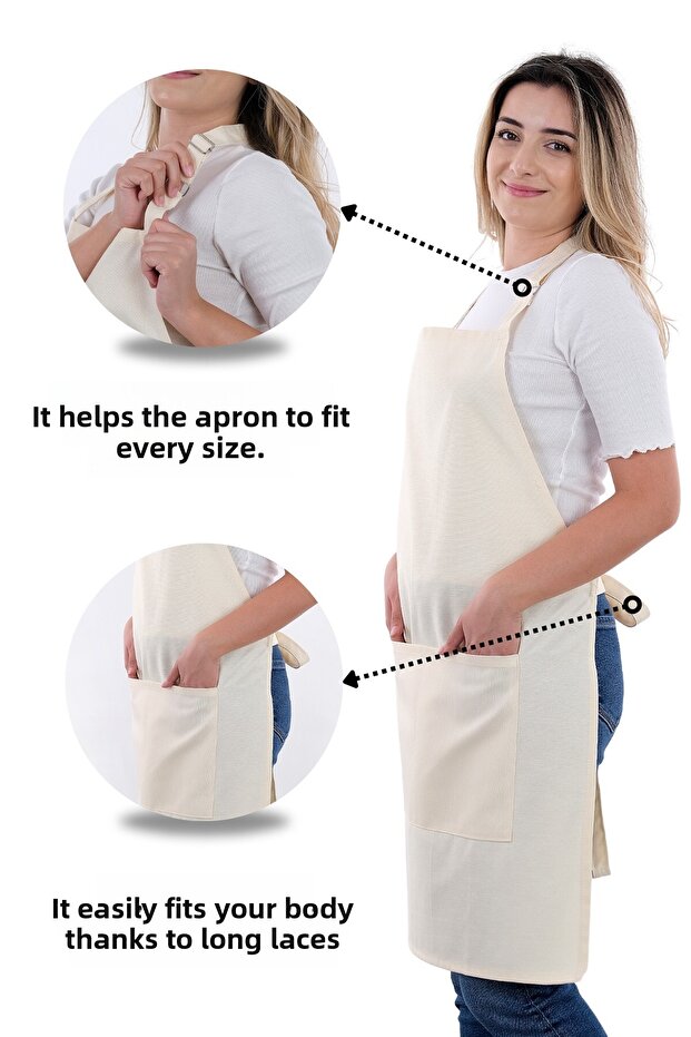 مريلة مطبخ بسيطة قابلة للتعديل - 5