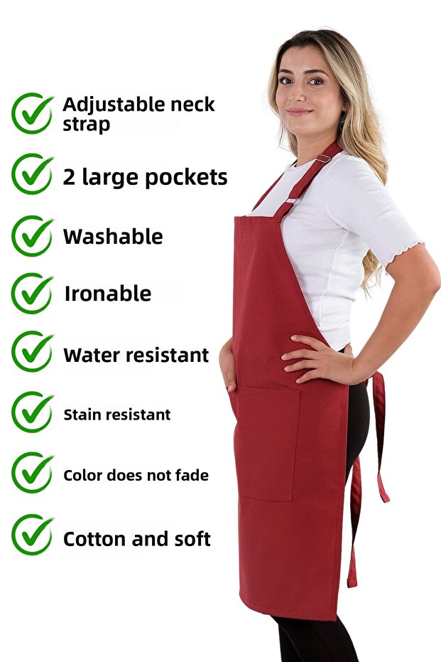 مريلة مطبخ بسيطة قابلة للتعديل - 4