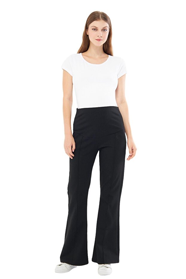 - Myra8155 - Ispanyol Paça Çelik Örme Hamile Pantolonu - 2