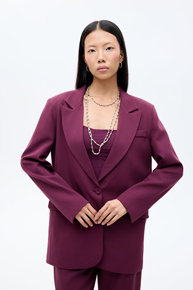 Blazer Jacket Plum