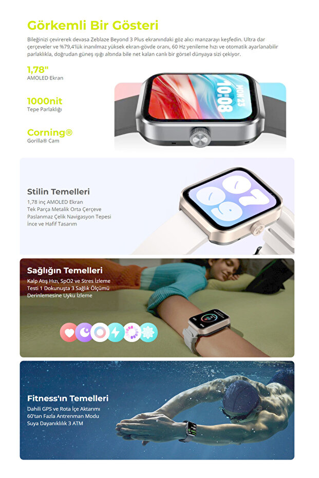Beyond 3 Plus Akıllı Saat - 3