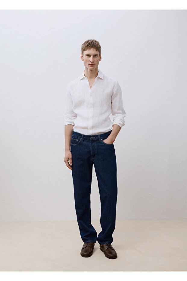 %100 keten gömlek - 8