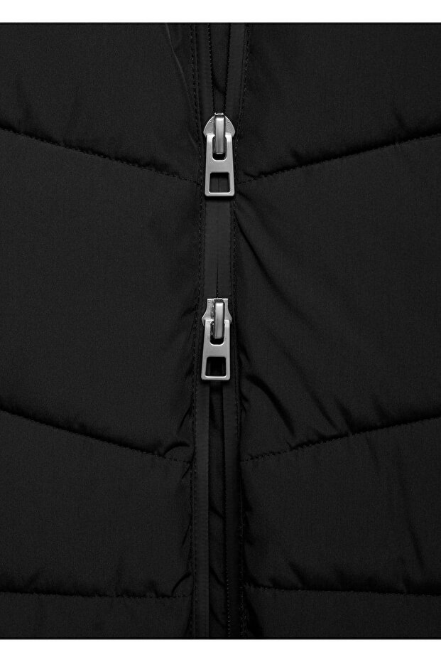 Kapüşonlu kapitone anorak - 5