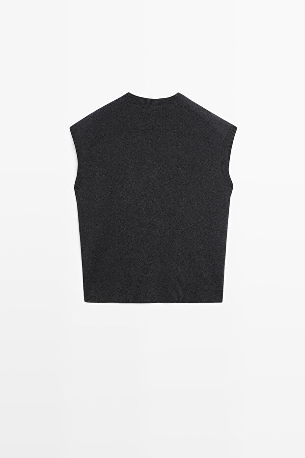 Dore düğmeli triko süveter - 8