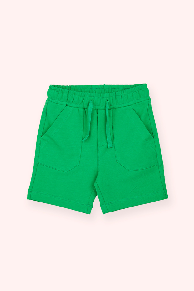 Erkek Bebek Örme Yeşil Şort - 1