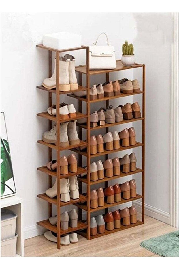 Multi-Layer Bamboo Shoe Rack Storage Shelf