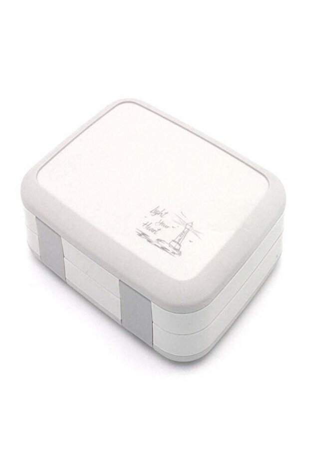 Multifunction 5 Compartment Insulated Portable Outdoor Sealed Salad and Lunch Box with Spoon for Kid